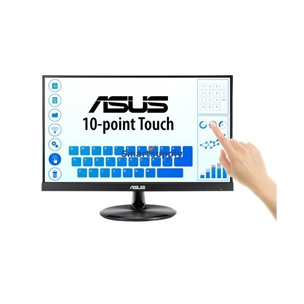 Monitor 21,5 tommer VT229H FHD IPS Touch 10P HDMI D-SUB USB H�jttaler