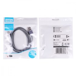 Kabel USB - USB C 1,5 m gr� tape