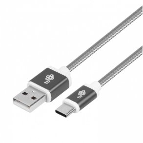 Kabel USB - USB C 1,5 m gr� tape