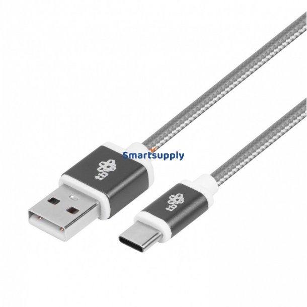 Kabel USB - USB C 1,5 m gr� tape