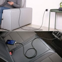 CB-CD6 Ultrafast Flettet Hurtigopladning USB C - USB C 2m