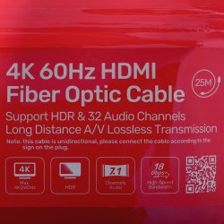 Unitek Hdmi Kabel 2.0 Aoc 4K 60Hz 25M