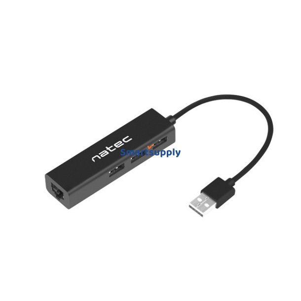 USB Hub 3-porte + RJ45 Dragonfly