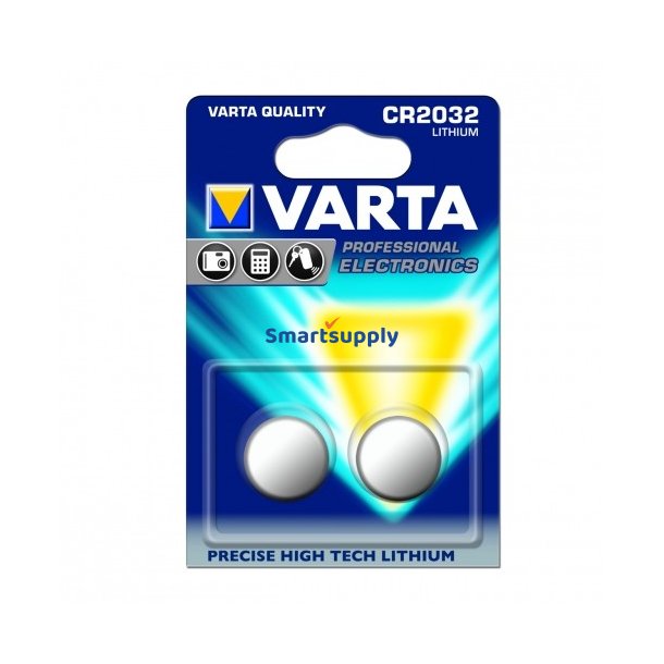 Lithiumbatteri 3V CR2032 BIOS 10 pak-2 stk