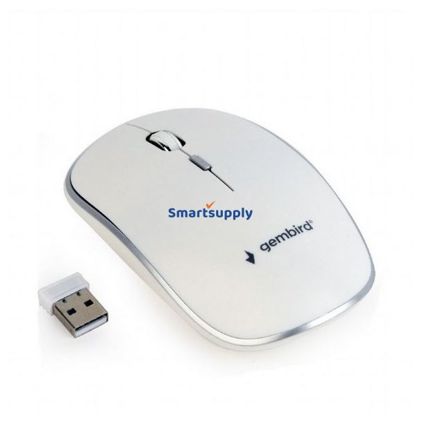 Tr�dl�s optisk mus hvid