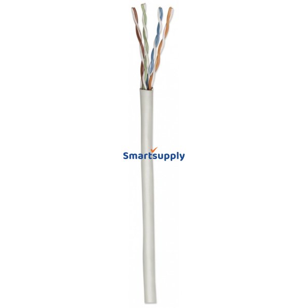 Intellinet UTP solid kabel 4x2 cat. 5e. ledning CCA 305m gr�