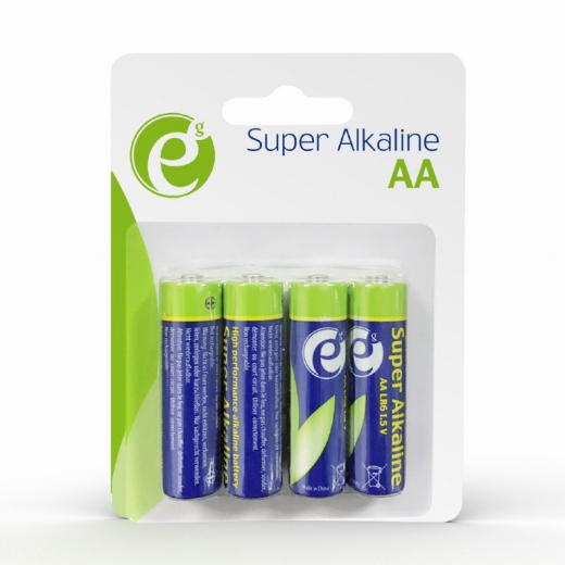 Alkaline batterier AA 4-pack