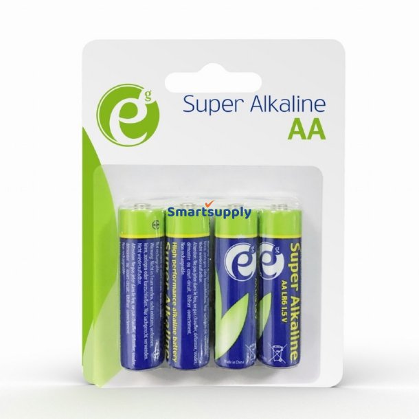 Alkaline batterier AA 4-pack