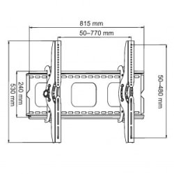 TV v�gholder LCD/LED/PLAZMA LCD 32-100 100KG AR-08 vertikal justering