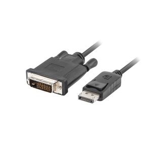 Kabel DisplayPort v1.2 DVI-D(24+1) 1.8M sort