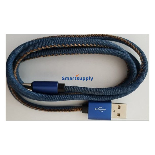 Kabel Micro USB premium jeans 1 m