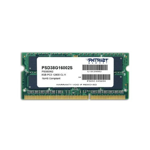 Memory Ultrabook DDR3 SODIMM 8GB 1600GHz