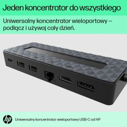 HP universel USB-C-hub med flere porte