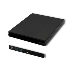 Optisk drev kabinet CD/DVD SATA USB2.0 9.5mm