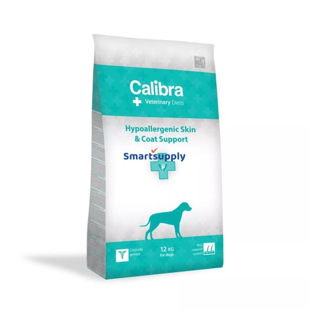 CALIBRA Veterinary Diets Dog Hypoallergenic Skin&Coat - trfoder til hunde - 12kg