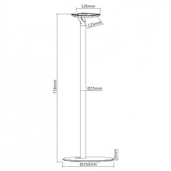 Gulvstandholder til �n Sonos h�jttaler MC-841