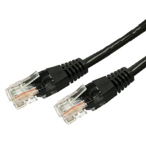 Patchkabel cat.5e RJ45 UTP 7,5m. sort