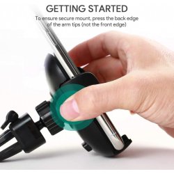 HD-C48 Telefonholder til bilens luftventil | 360� roterende og pivoterende kugleled