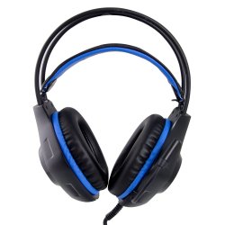 Gaming headset med mikrofon deathstrike blue