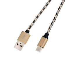 Sync- og ladekabel USB2.0 AM til USB-C han