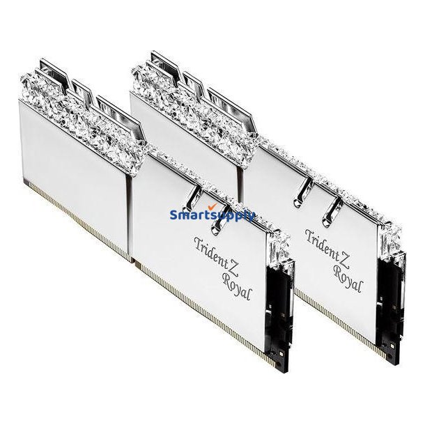 PC hukommelse - DDR4 32GB (2x16GB) TridentZ Royal RGB 3600MHz CL16 XMP2 S�lv