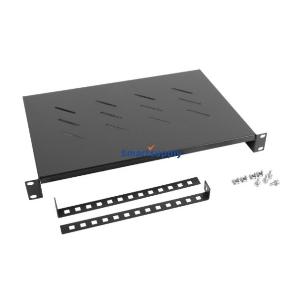 Fast hylde 1U kun tilpasset Lanbergs 19"