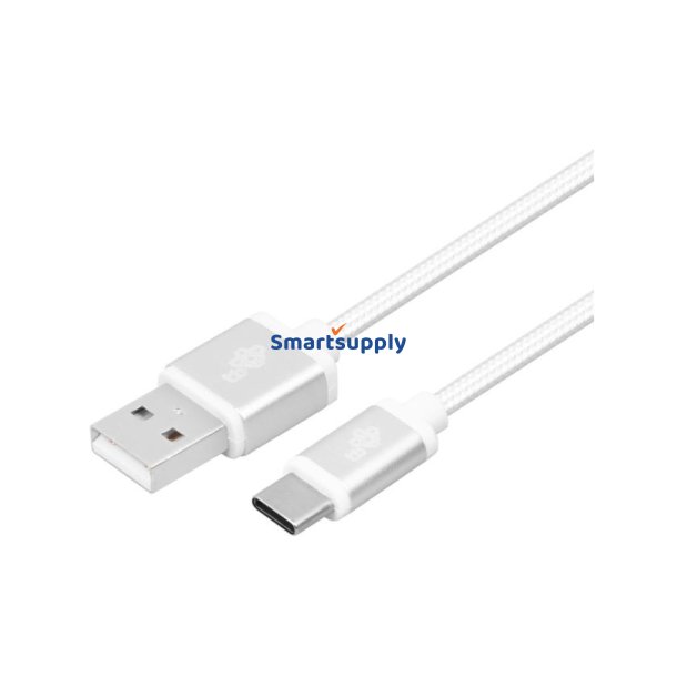 USB - USB C kabel 2 m s�lv