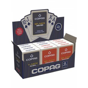 Kort Poker 100% Plast PKJ. R�d d�k, stor indeks i 2 hj�rner