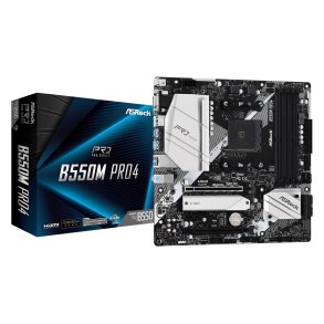Bundkort B550M Pro4 AM4 4DDR4 HDMI/DP/D-SUB M.2 mATX