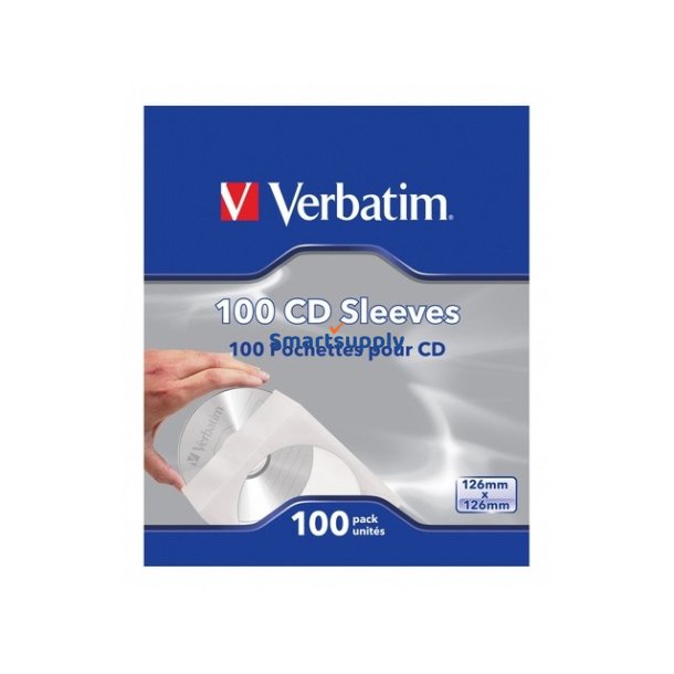 Papir CD kuvert 100stk