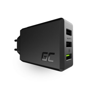 Oplader GC ChargeSource 3 3xUSB 30W med hurtigopladningsteknologi Ultra Charge og Smart Charge
