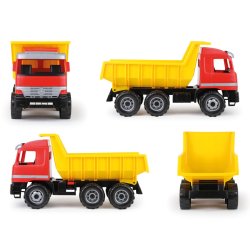 Lena Dump Truck Actros 62 cm enkelt brun vogn