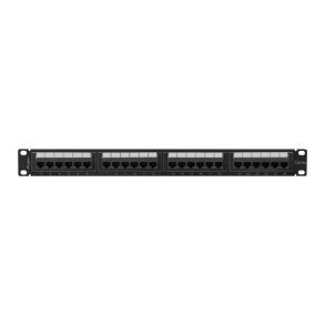 Patch panel 24-port 1U KAT6A SORT PPUA-1024-