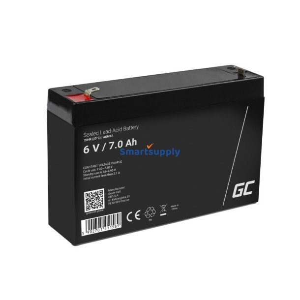 Batteri AGM GC 6V 7Ah