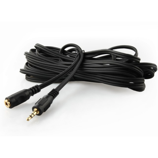 3,5 mm stereo audio forl�ngerkabel, 5 m