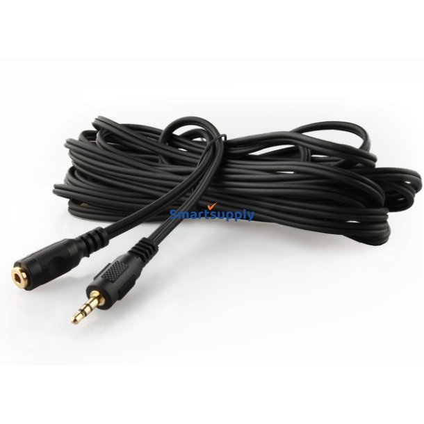 3,5 mm stereo audio forl�ngerkabel, 5 m