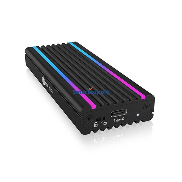 ICY BOX IB-1824ML-C31 M.2 NVMe-sag med RGB