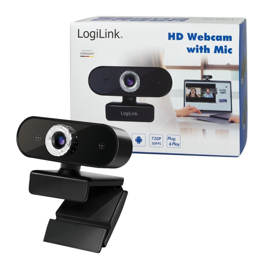 HD USB webcam med mikrofon