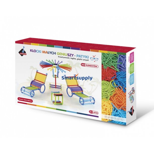 Blocks Sticks 360 elementer i kasse