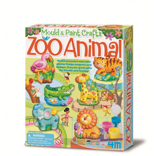 Kreativt s�t Gipsst�bninger - Zoo dyr