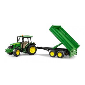 Bruder John Deere Traktor med trailer