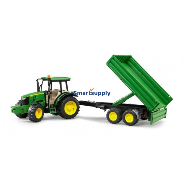 Bruder John Deere Traktor med trailer