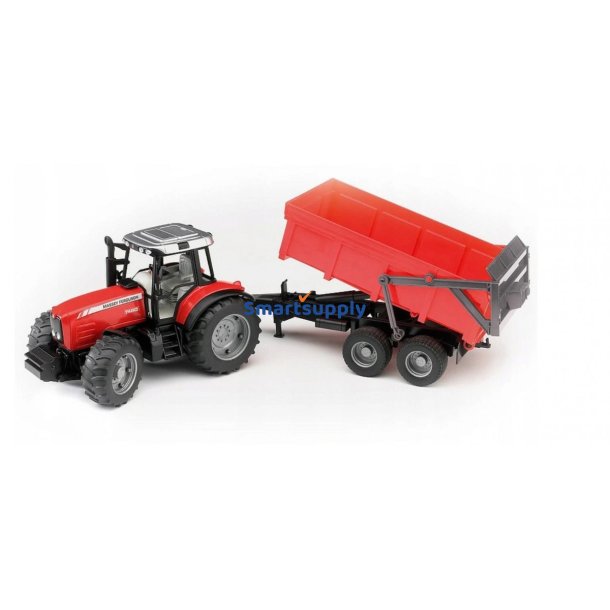 Bruder Massey Ferguson Traktor med trailer