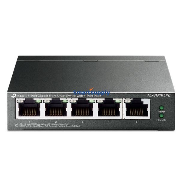 SG105PE Switch Smart 5xGb (4xPoE+)