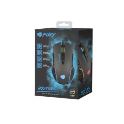 Gaming mus Fury Hustler 6400 DPI RGB