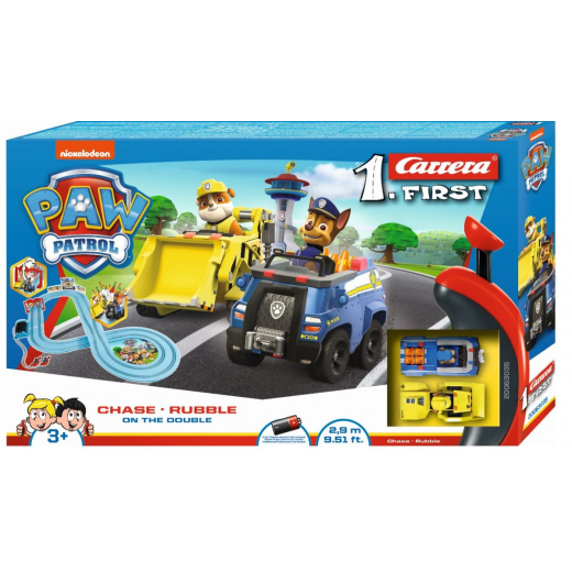 F�rste racerbane PAW Patrol On the Double Chase Rubble 2,9m