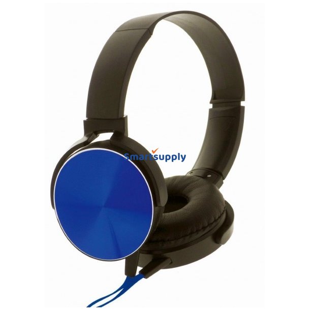 Stereo hovedtelefoner med mic Rebeltec MONTANA BLU