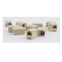 In-line kobler Rj45/RJ45 UTP 10 stk