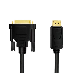 DisplayPort til DVI kabel, sort, 3m
