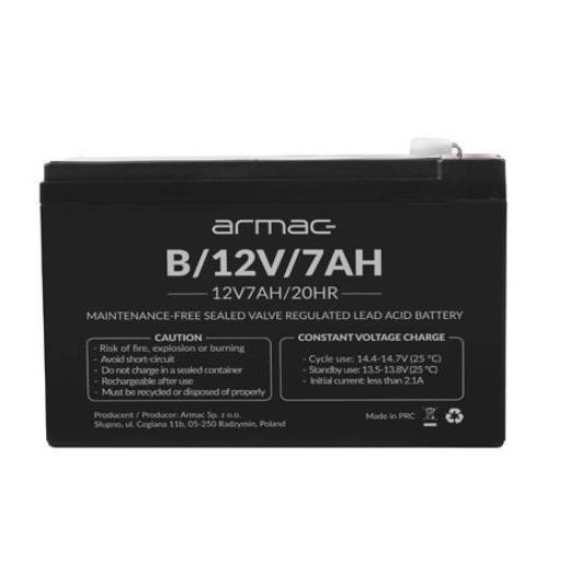 Batteri 12v agm 12v 7ah universal B/12V/7AH